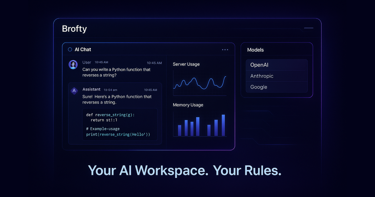 Brofty - Latest AI Models as Your Companion